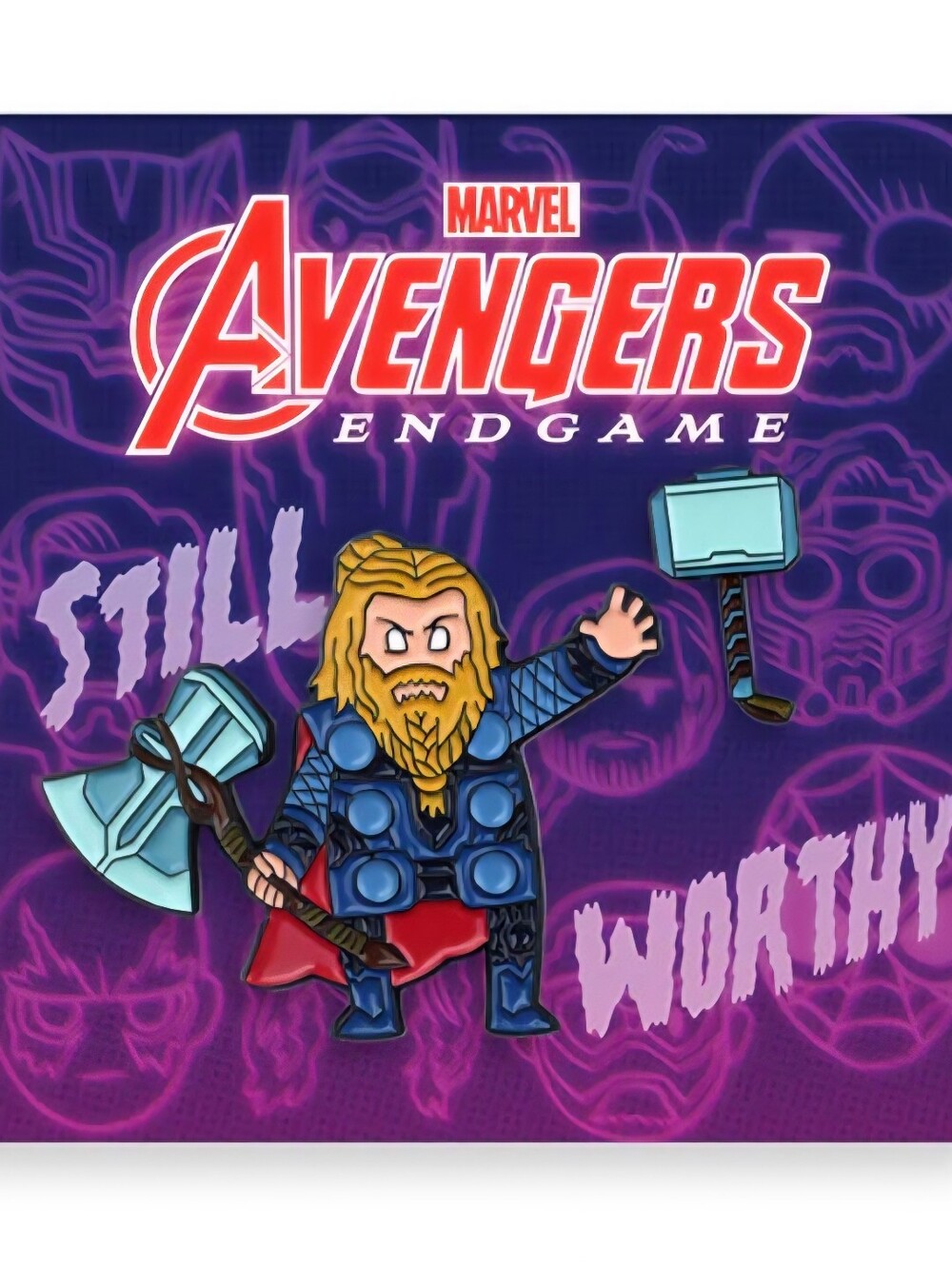Set Of 3 - Mondo Marvel Avengers Endgame Enamel Pins - HTF